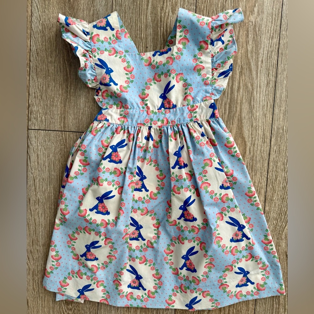 Eleanor Rose Twirl Easter Bunny Dress, Size 4-5